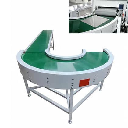180 degree conveyor belt