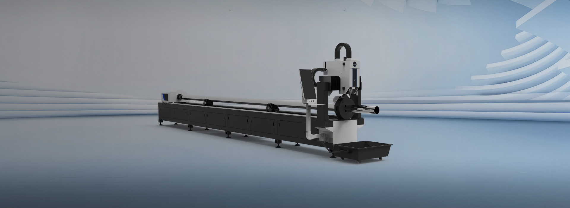 Laser steel tube cutting machine