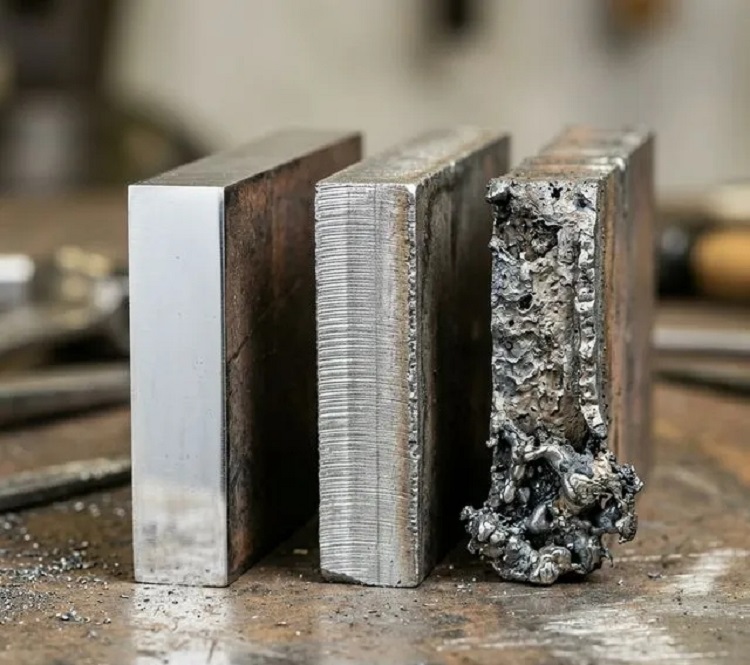 Severe thermal cutting slag and cut burrs-sourced: laserspechub