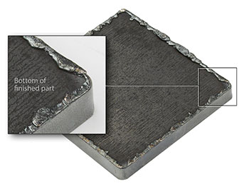 Heavy slag and dross after thermal cutting-sourced: fractory