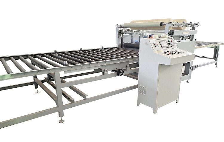 In-line automatic film laminator with roller conveyor-sourced: advanpolish