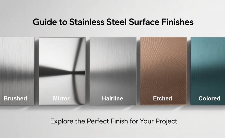 Visual guide to stainless steel finishes-sourced: chromasteel